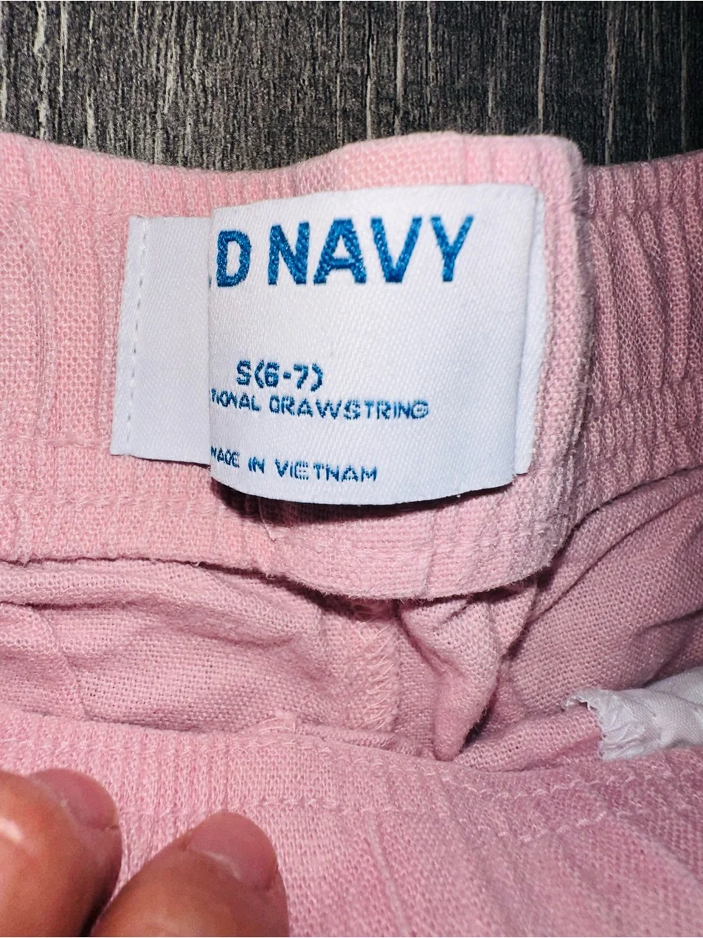 Old Navy Girls Functional Drawstring  Pink Elastic Waist Shorts